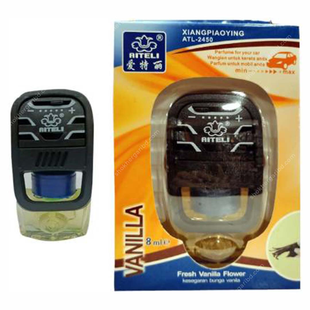Aiteli Car AC Perfume Fragrance Diffuser Set Automatic Spray (8 ml) - Vanilla image