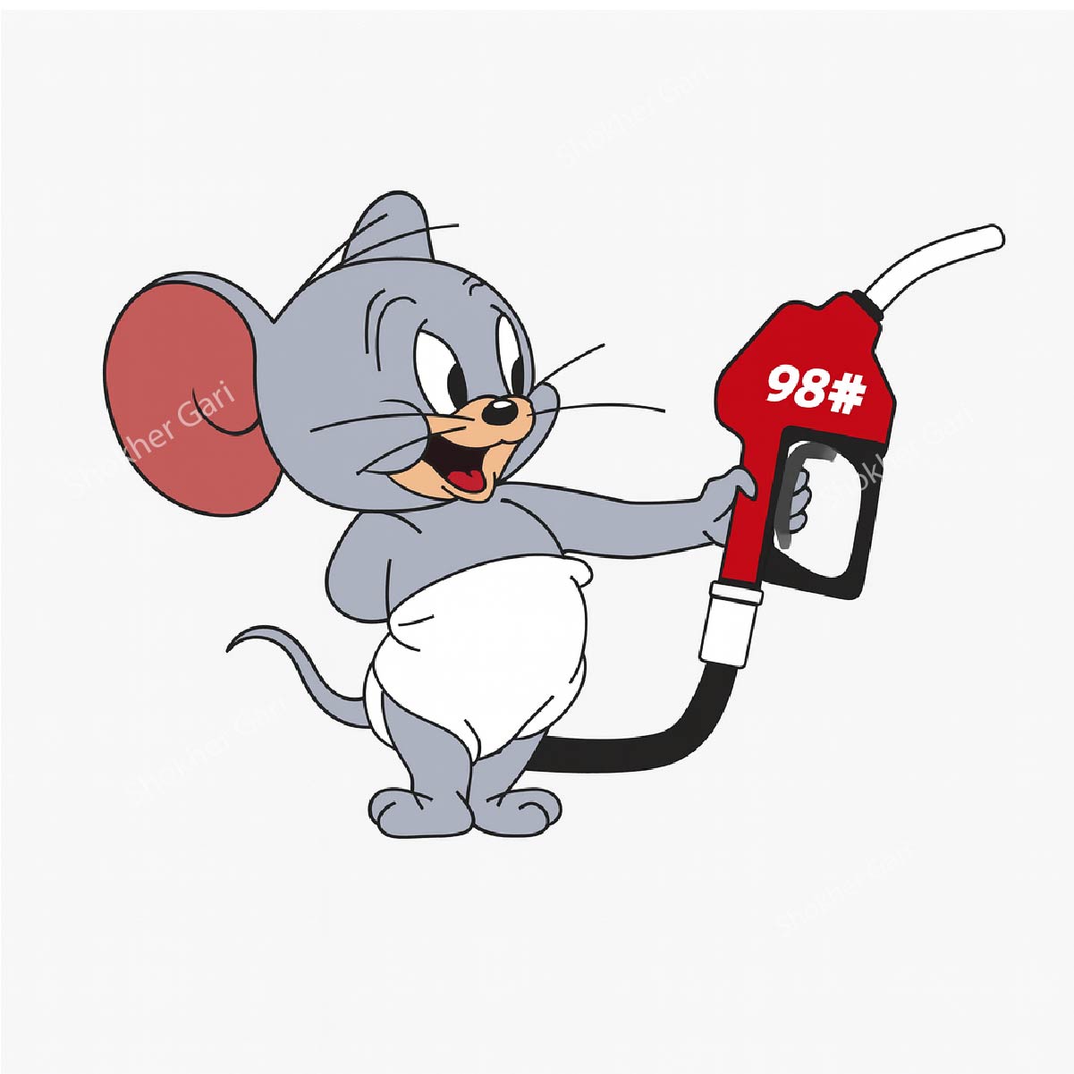 1Pcs Car Fuel Tank Sticker image 1