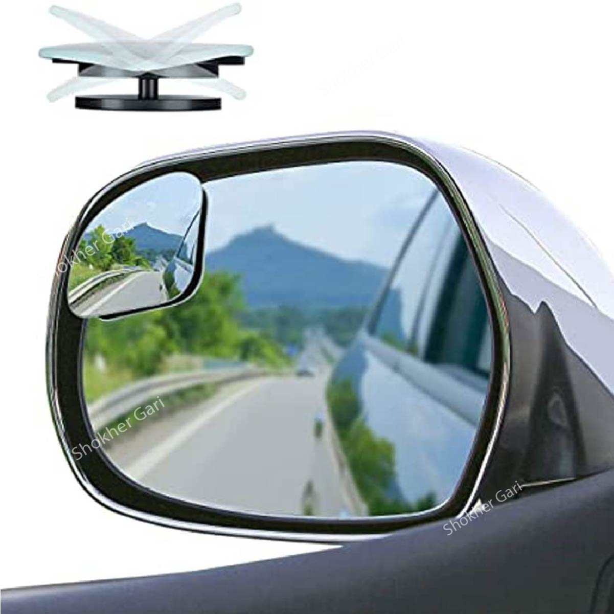Flat lower Triangle Blind Spot Mirror