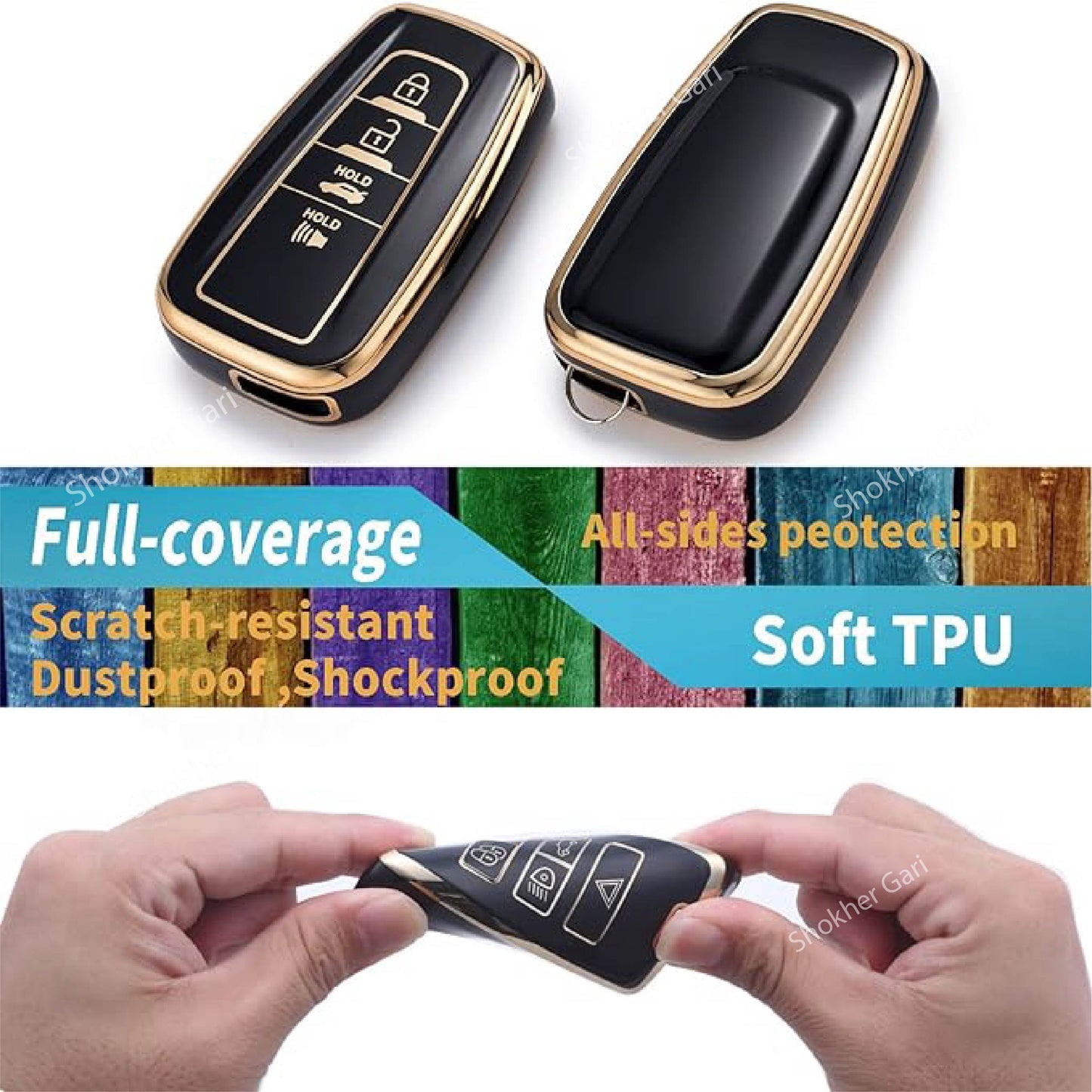 M/Y TPU Remote Cover For Toyota Camry, Highlander, RAV4, Avalon, GT86
