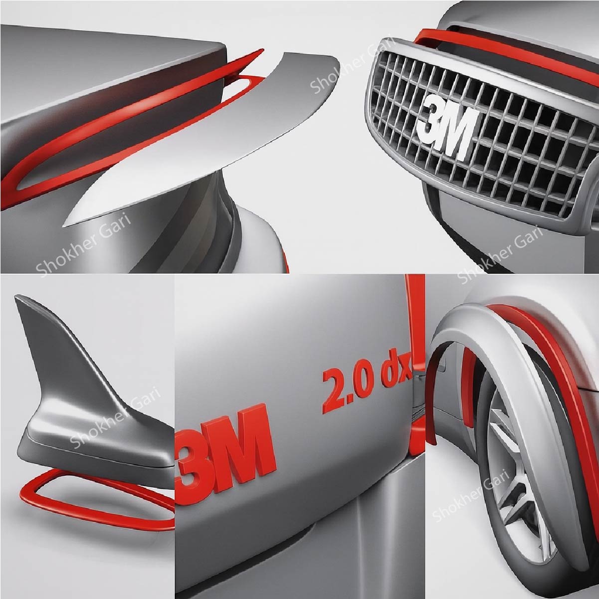 3M Double-sided adhesive tape- Heavy-duty mounting adhesive- Both Side Tape