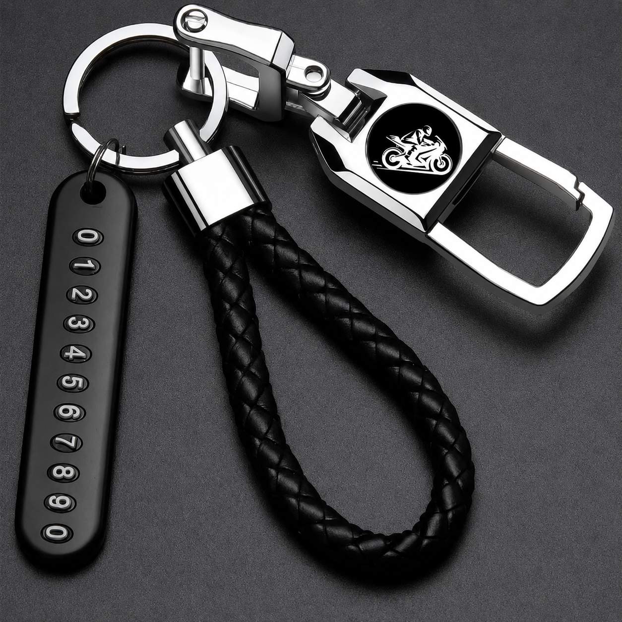 1pcs Mobile Number with KeyRing