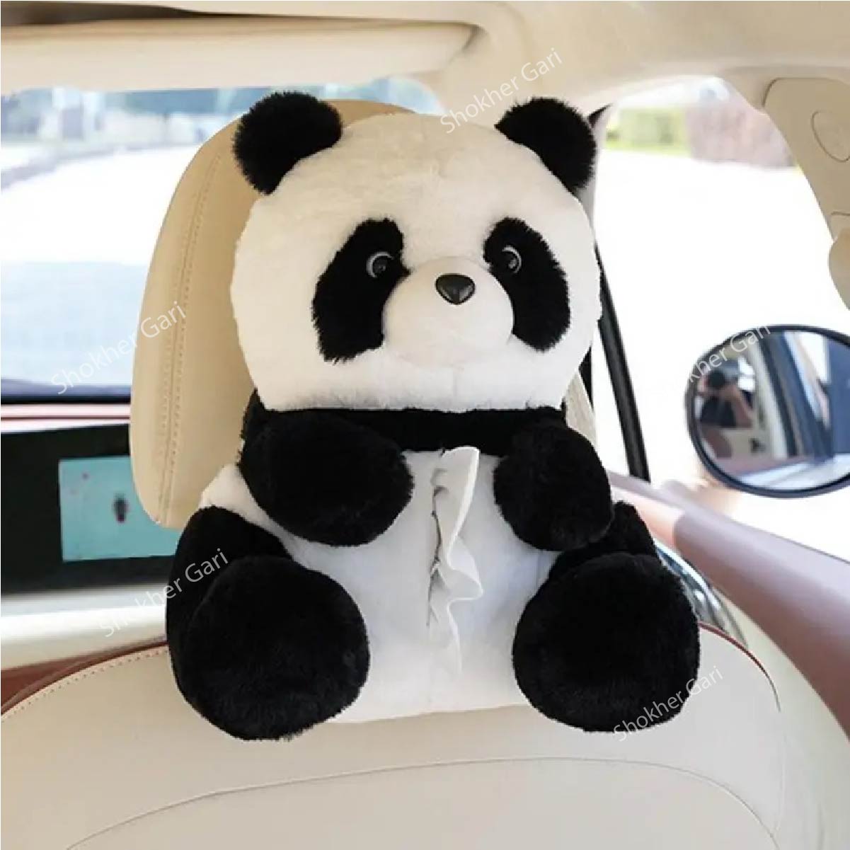 Doll & Cartoon Style Car Hanging Tissue Holder 1Pcs