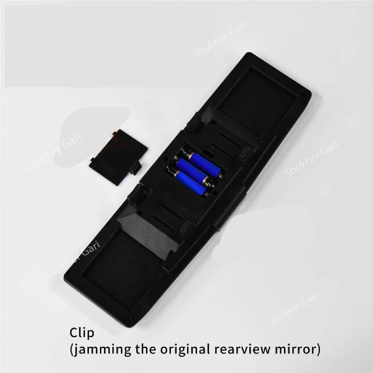 Car Rear View Mirror Clip LED Carbon Film Frame