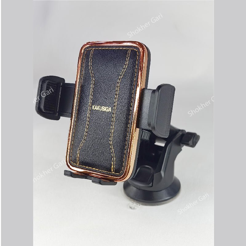 KAKUSIGA Leather Telescopic Car Phone Holder