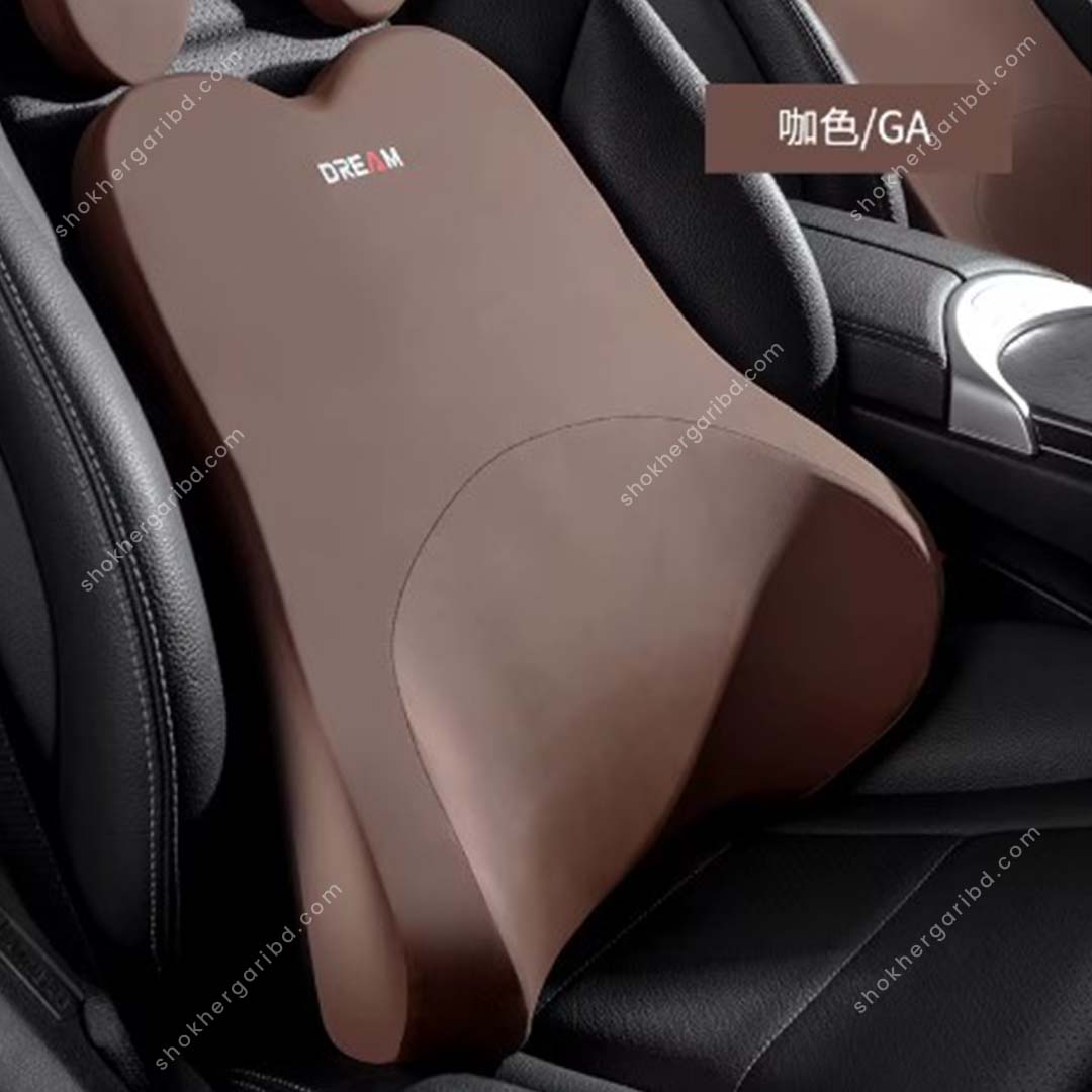 Slow Rebound Guard Car Neck & Lumbar Pillow 2 Pieces – 1 Set