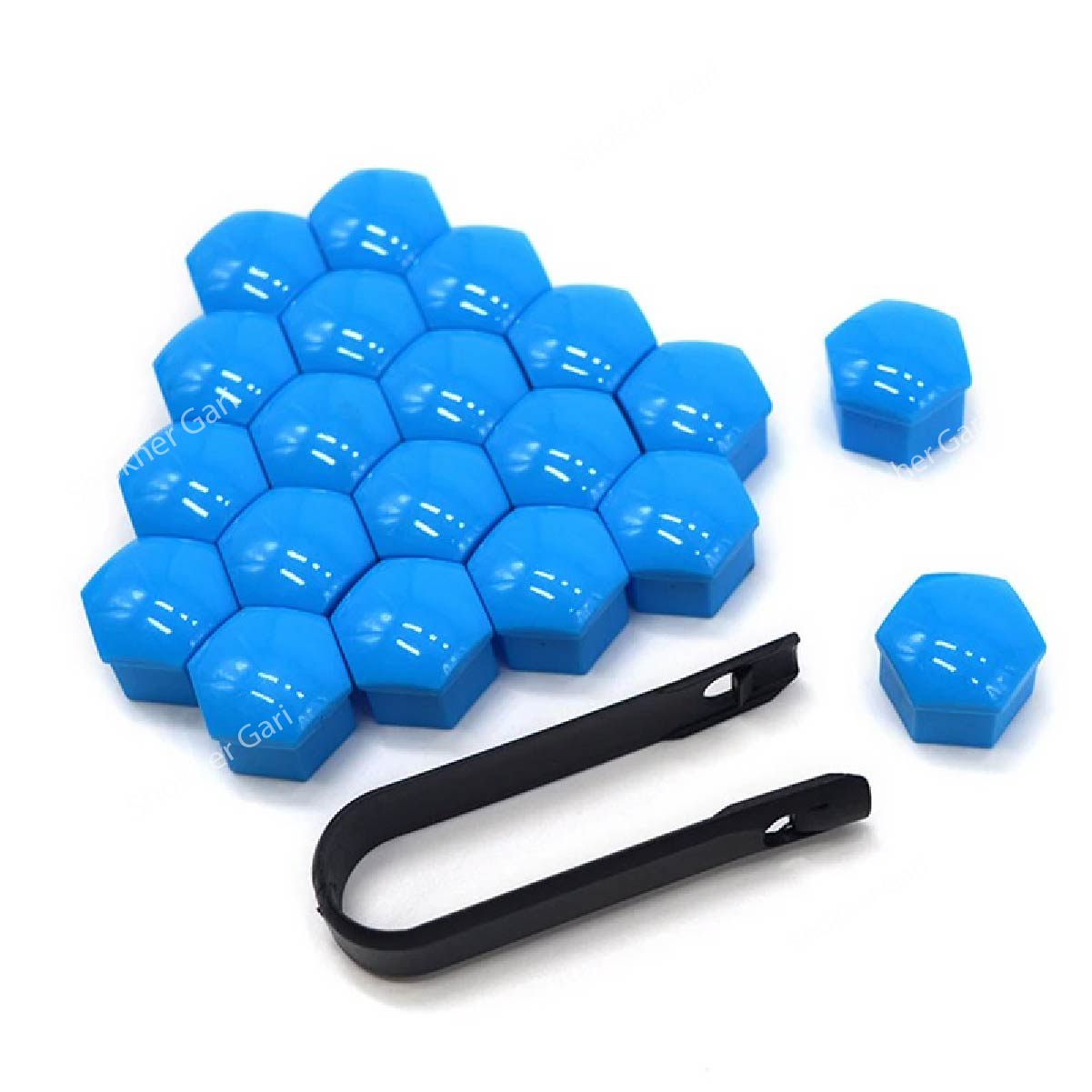 20Pcs Plastic Metalic Color car Wheel nut Cover
