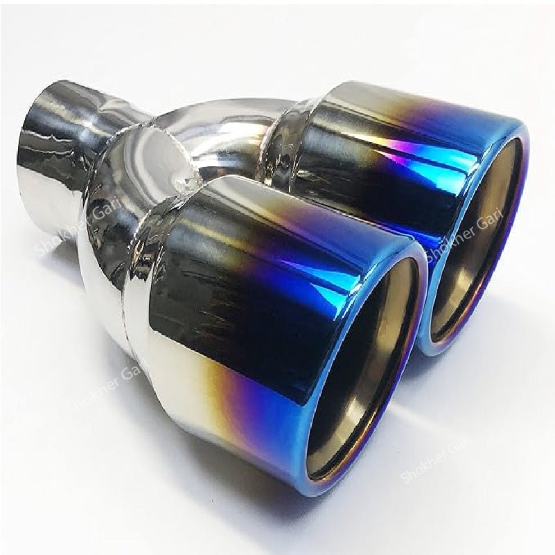 Exhaust Muffler Cap Stainless Steel 2 hole-2 (B1991Band)