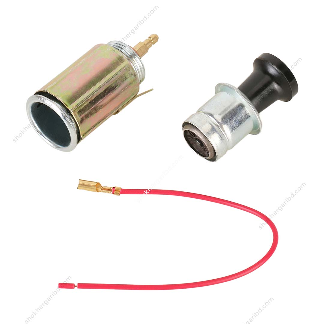 Car Cigarette Auto Lighter with Socket Set (DC 12V)