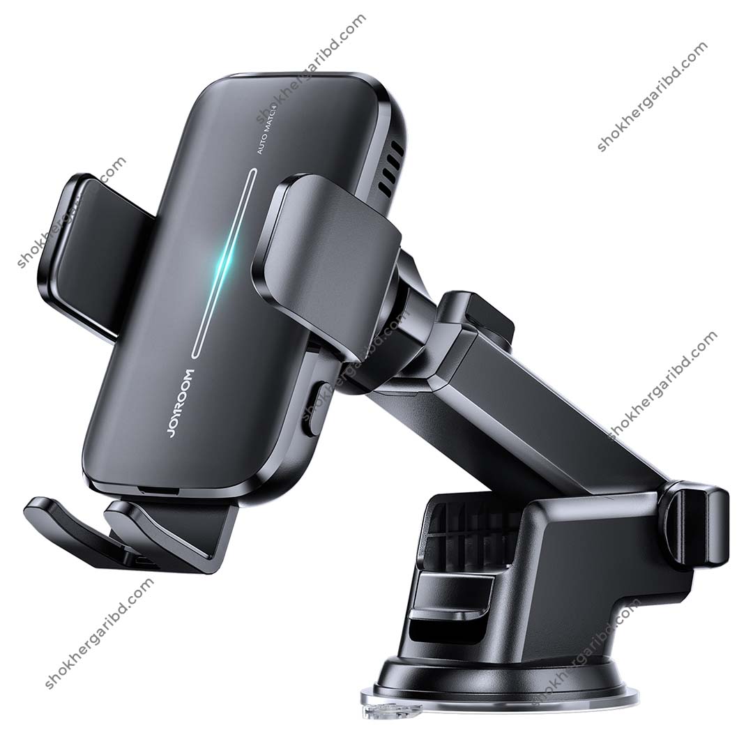 JOYROOM JR-ZS245 Car Dashboard 15W Wireless Charger Phone Holder(Black)