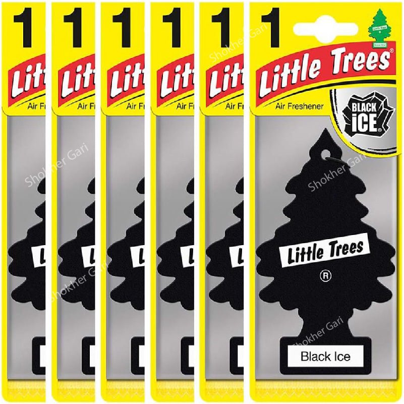 Black Ice Little Trees Air Freshener 6pcs Set Chinese Copy Version
