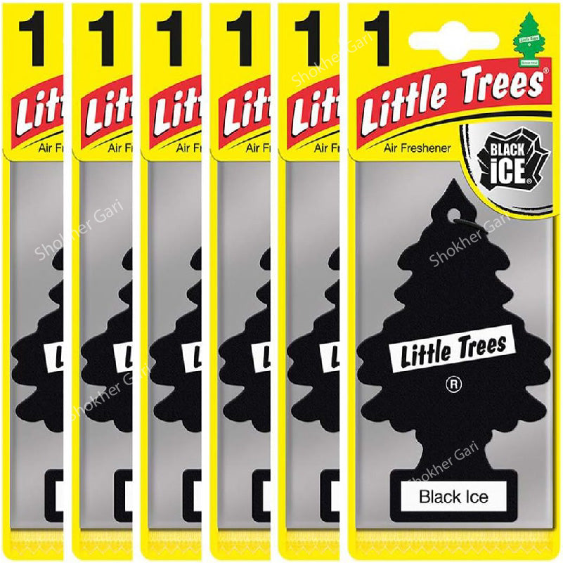 Black Ice Little Trees Air Freshener 6pcs Set Chinese Copy Version image 2
