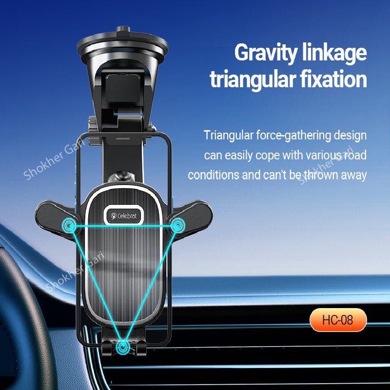 Universal Mobile Holder Automatic Lock & Suction