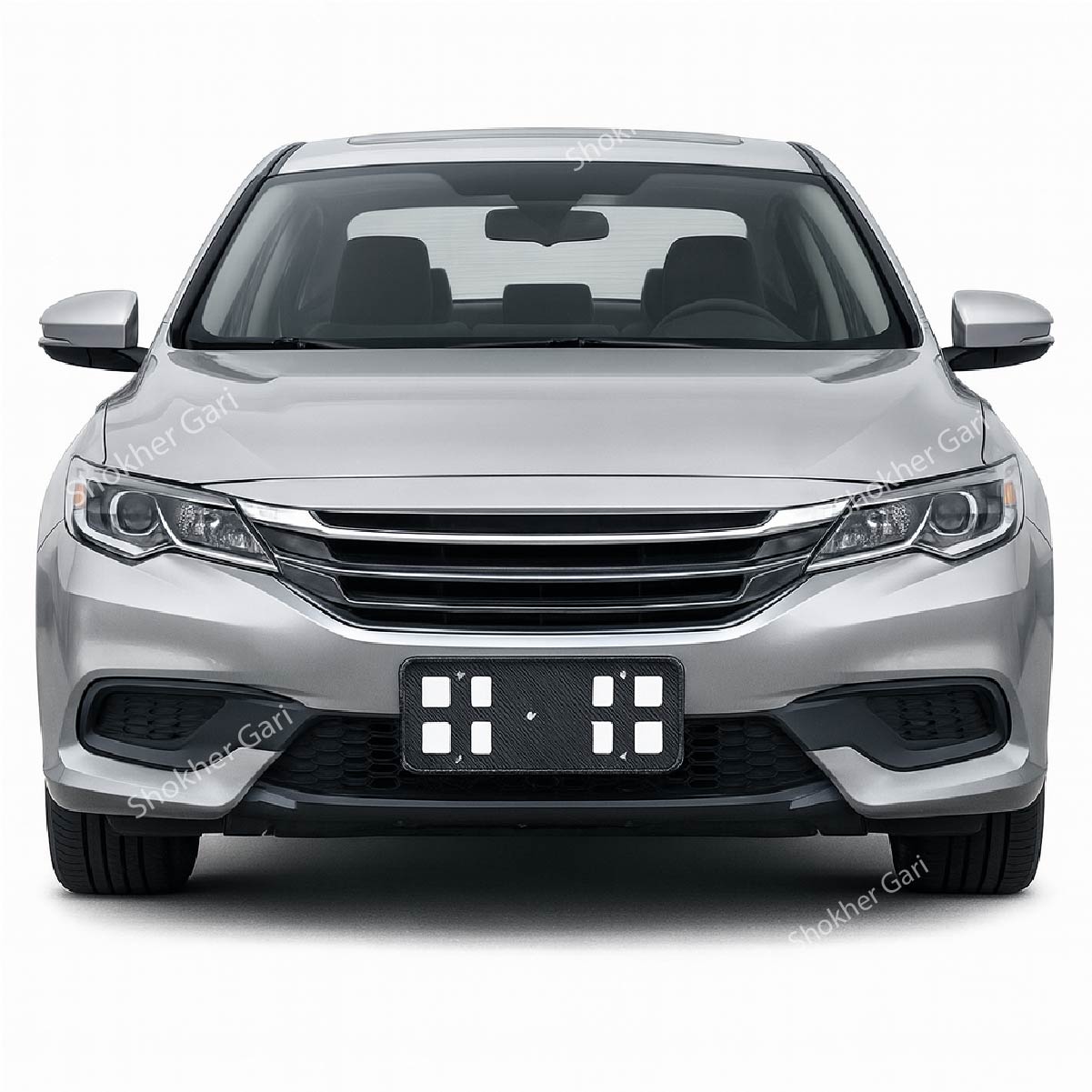 2pcs Plastic Material Inside Carbon Fiber Number Plate Casing image 4