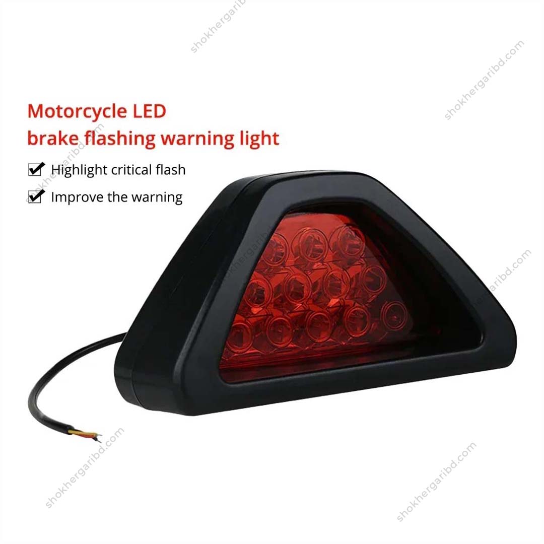 Triangular LED Brake Flashing Warning Light