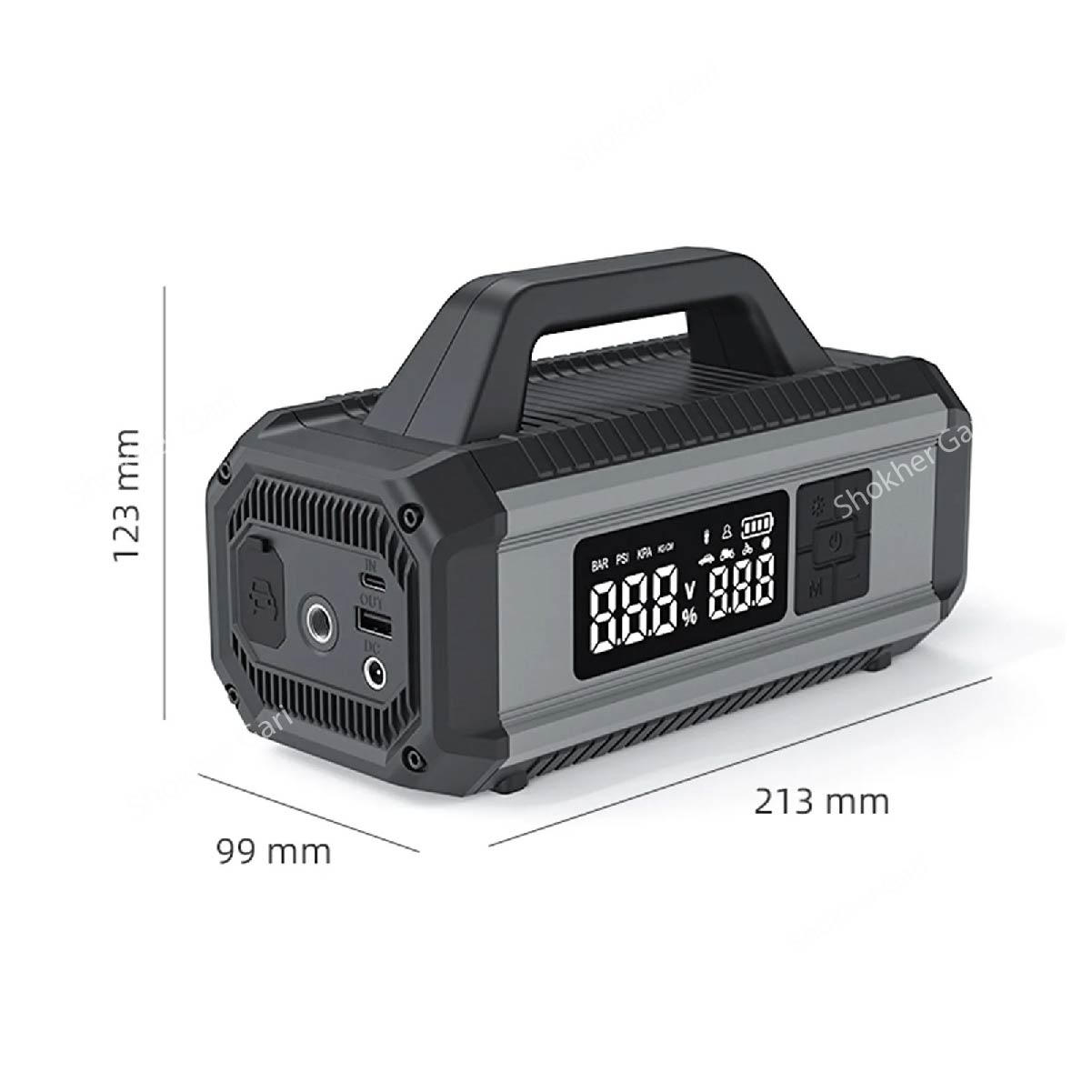 Yesido 5-in-1 Jump Starter – 10000mAh