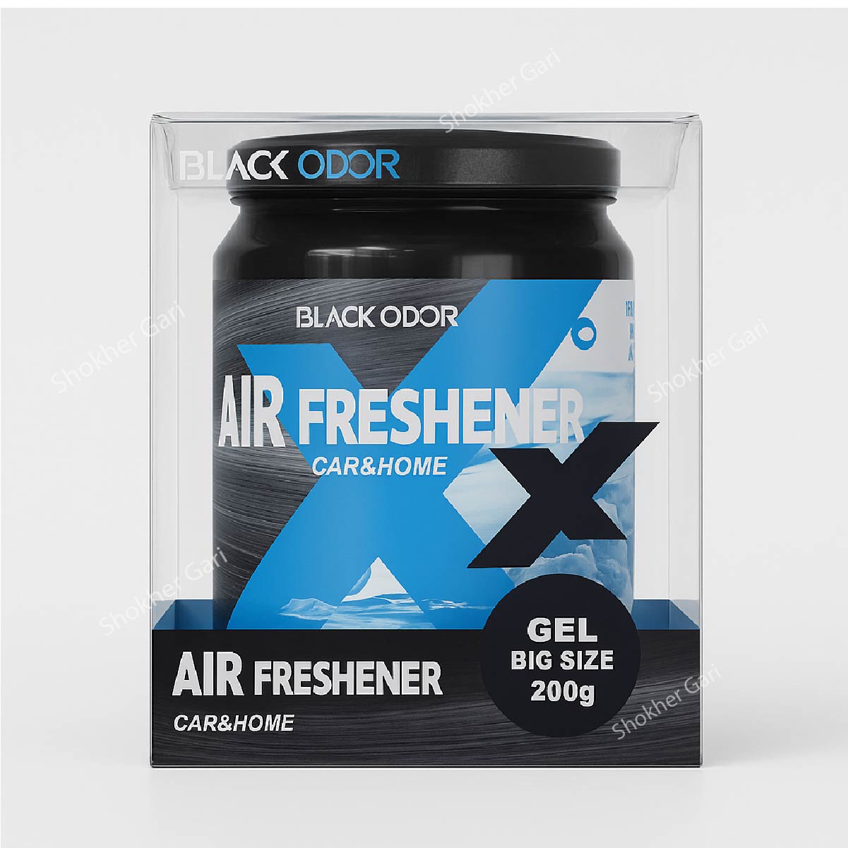 Gel Can Car Premium Quality BLACK Odor Air Freshener