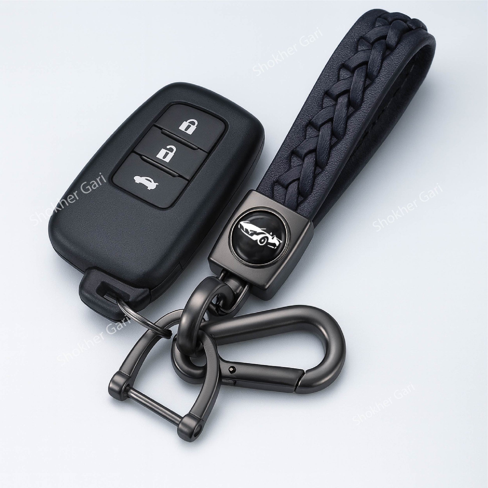 Beni Style Car Logo Keyring Artificial Leather