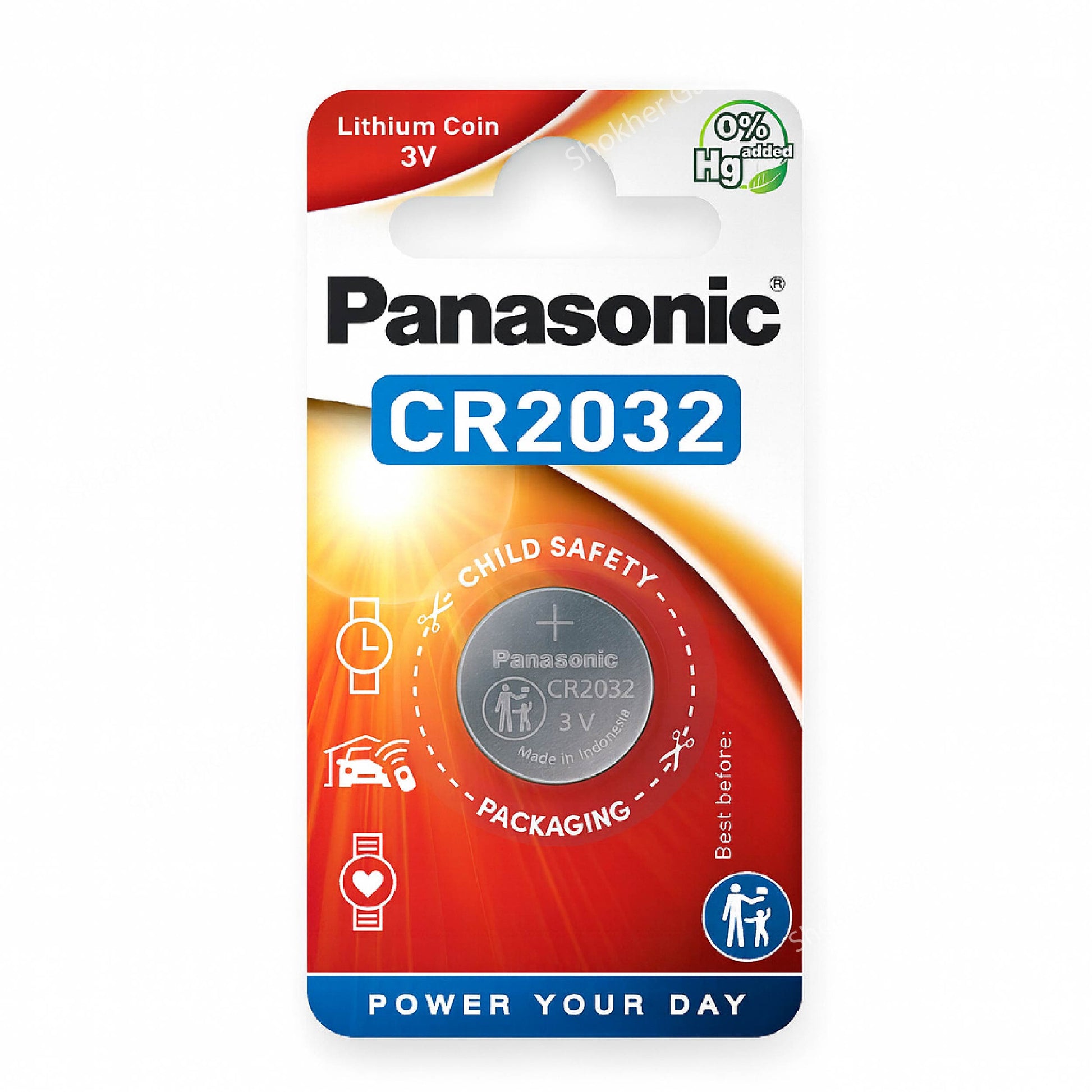 Panasonic Coin Battery For Car Remote 3V - CR2032 image