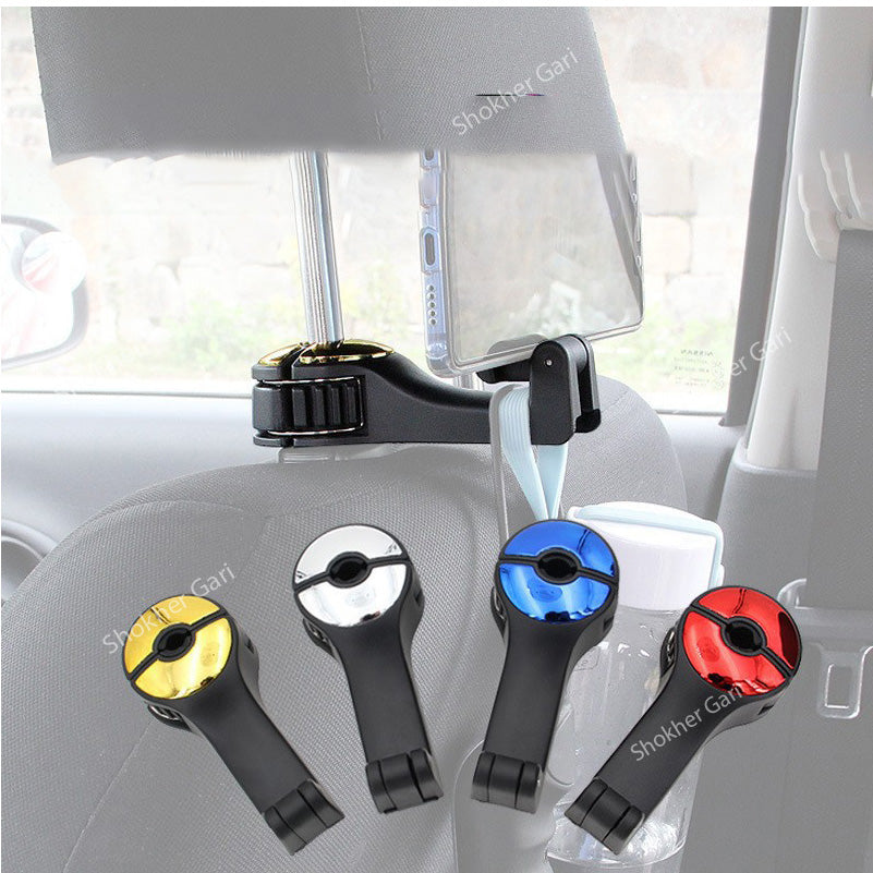 Car Headrest hook Mobile holder- 1Pcs image 5