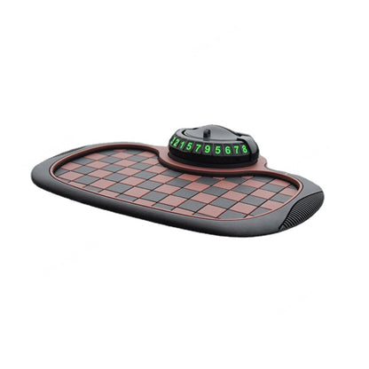 Round 2 color Anti slip Mobile Mat - Brown image