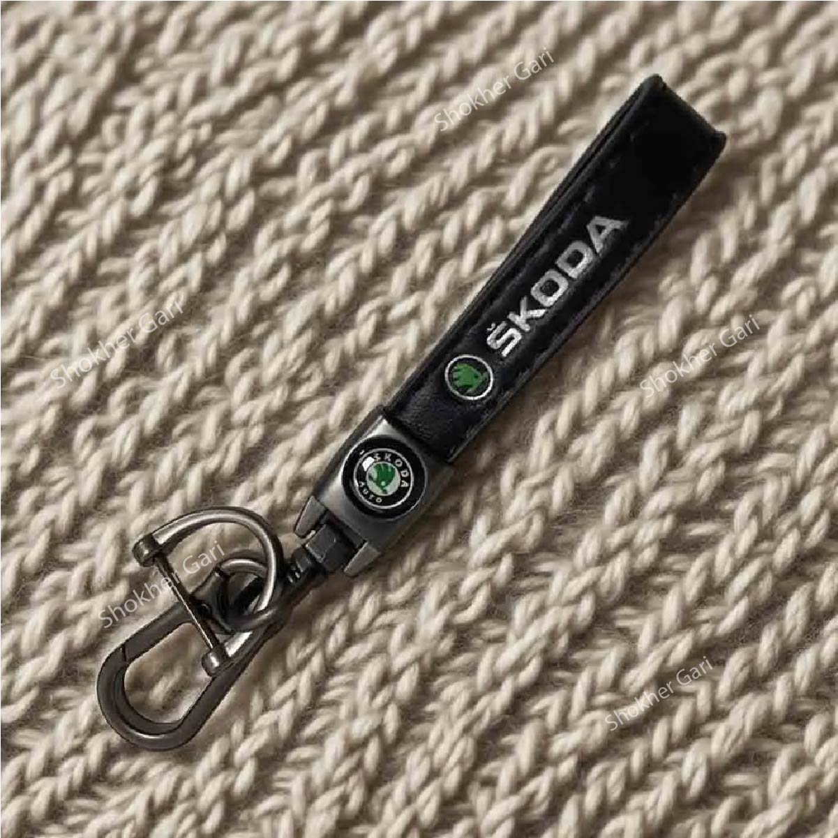 Luxury PU Leather Car Keyring image 14