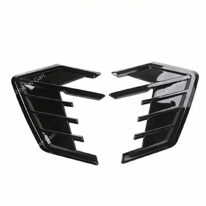 2pcs Universal Car Air Flow Side Fender Hood - Black image