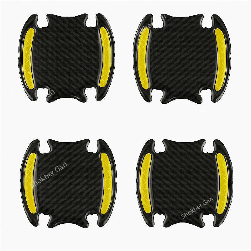 Reflective Door Handle Guard Sticker for Car Door 4 Pieces Set image 7