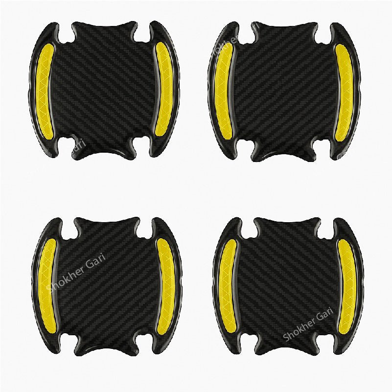 Reflective Door Handle Guard Sticker for Car Door 4 Pieces Set