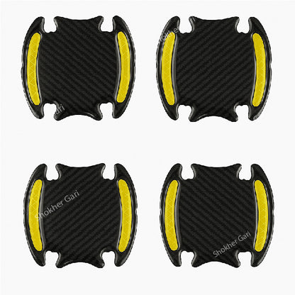 Reflective Door Handle Guard Sticker for Car Door 4 Pieces Set image 7