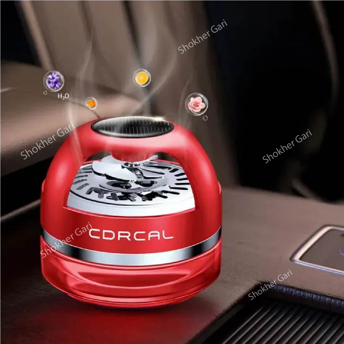 High-end Fashion Car Solar Perfume - Red image