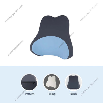 Slow Rebound Guard Car Neck &amp; Lumbar Pillow  2 Pieces – 1 Set - 2 image