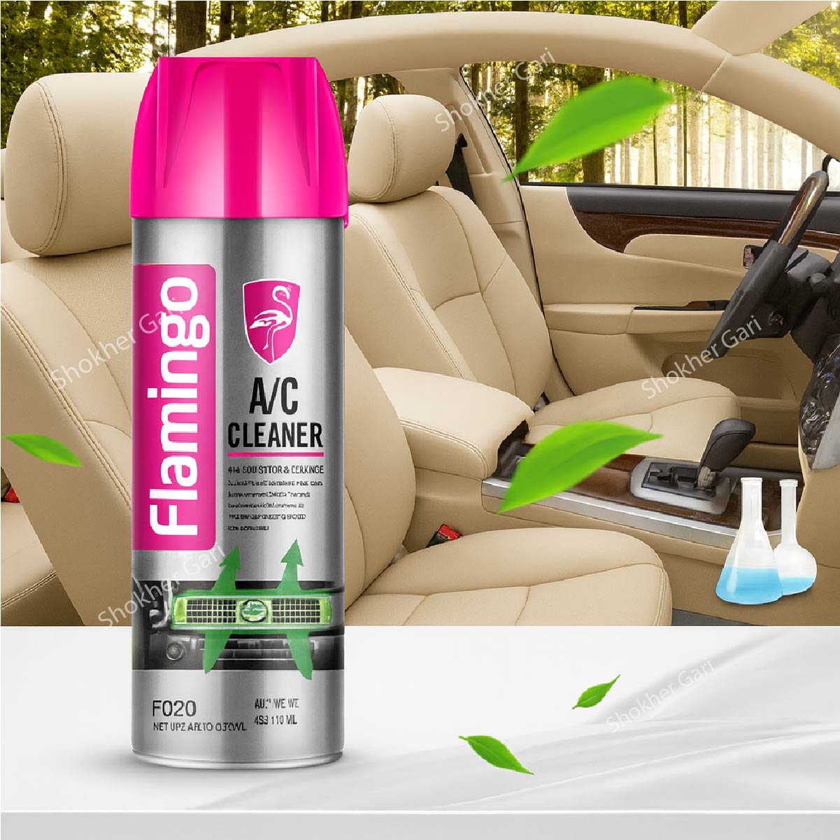 Flamingo A/C Pro 500 ML - Car Air Coordinator Cleaner image 1