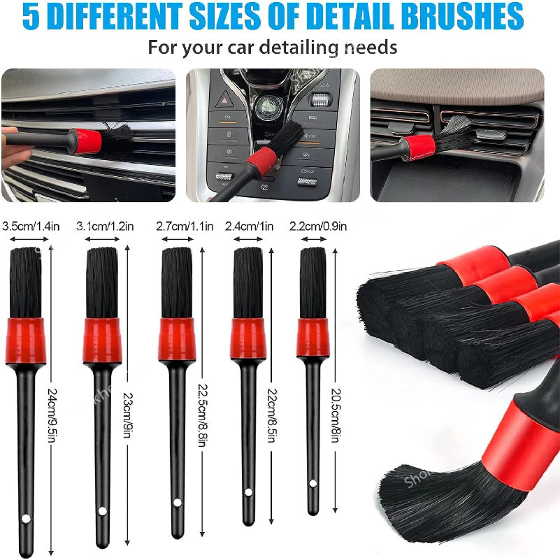 Multipurpose Car Detailing Brushes - Versatile Car Detailing Brushes- 5pieces Set image 0