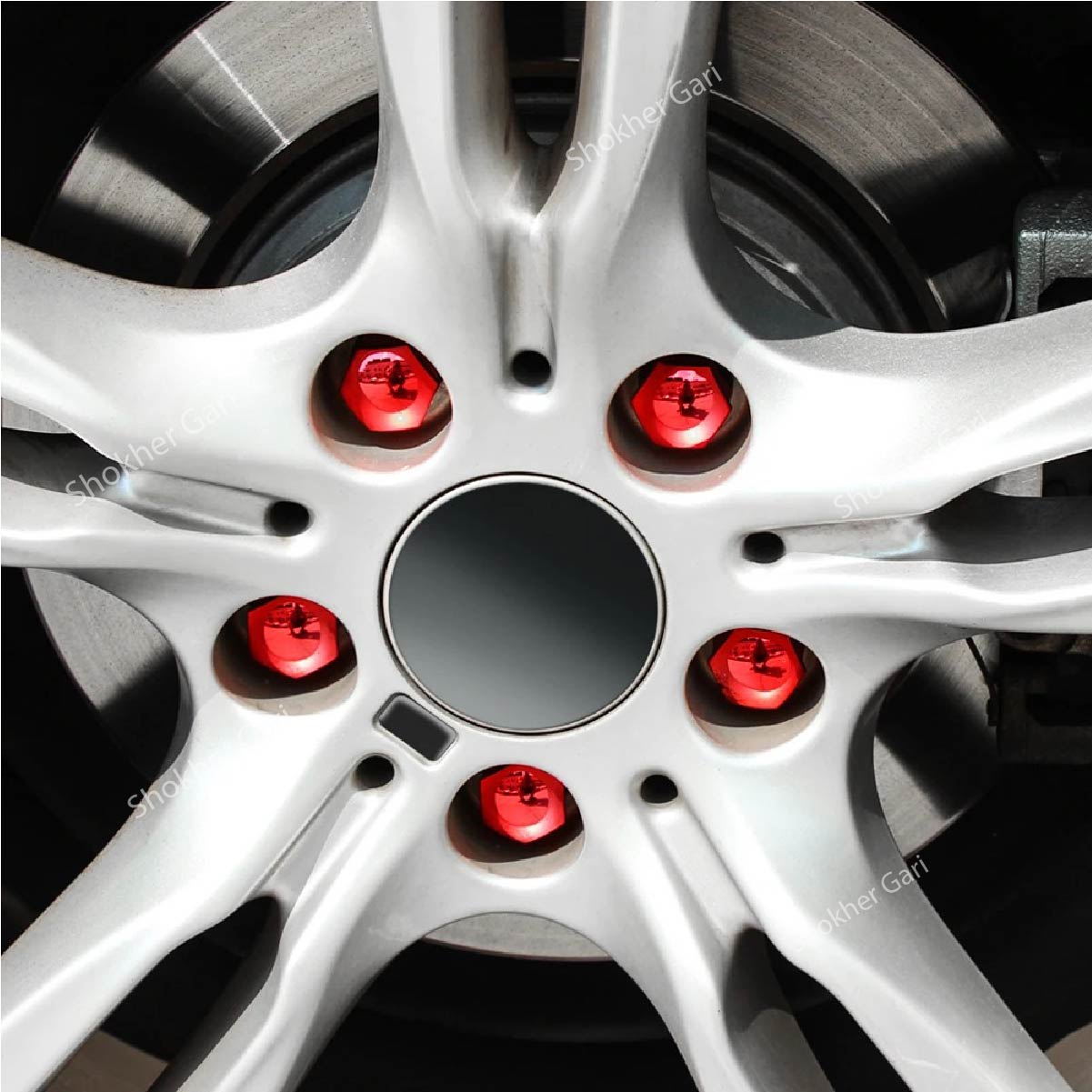 20Pcs Plastic Metalic Color car Wheel nut Cover image 0