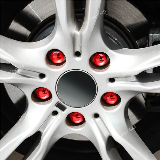 20Pcs Plastic Metalic Color car Wheel nut Cover image 0