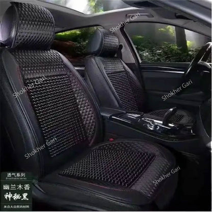 Wooden Seat Cushion Fabric 1piece - Black image