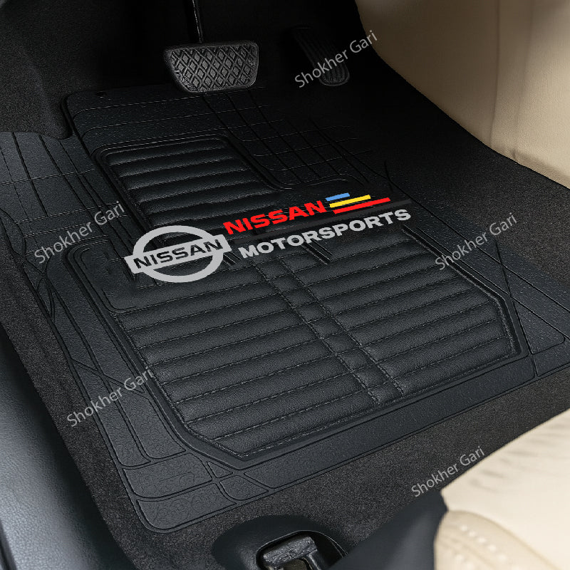 4D Luxury PVC Soft Floor mat 5pcs set image 2