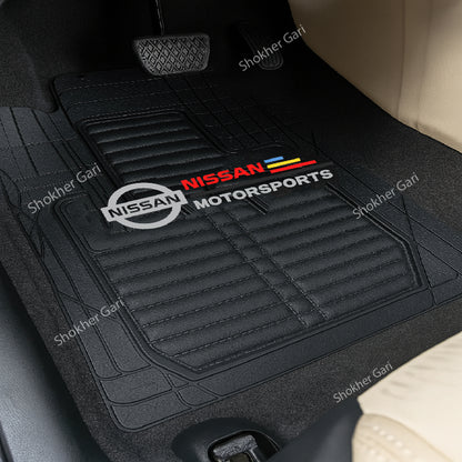 4D Luxury PVC Soft Floor mat 5pcs set image 2