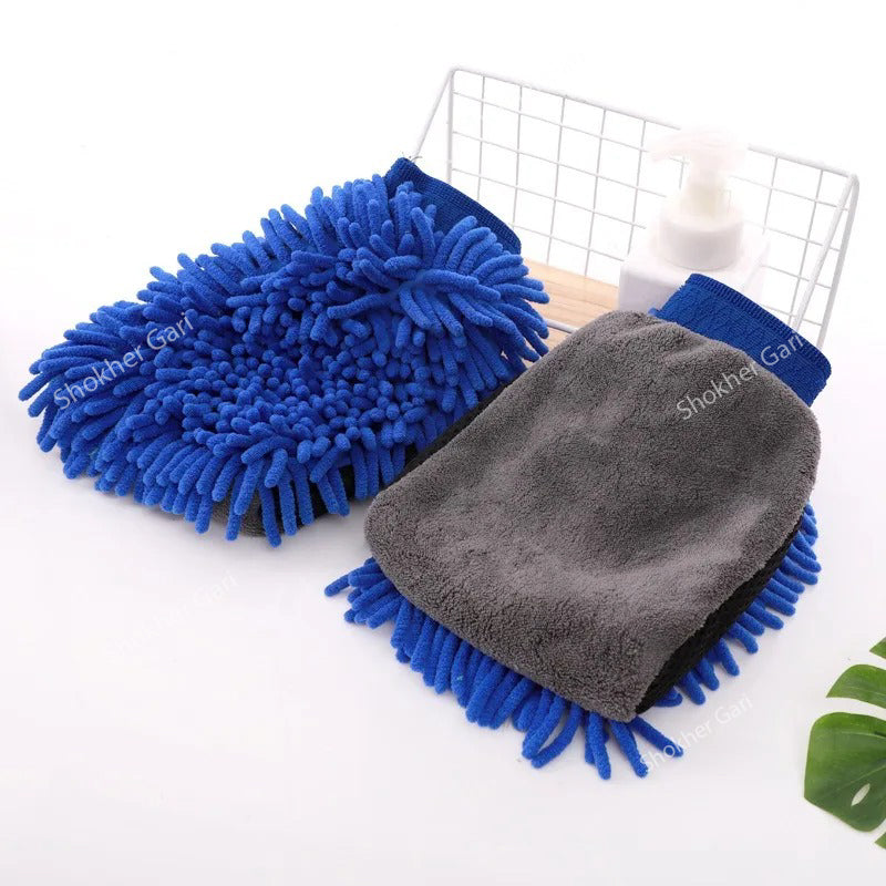 1pcs Car Double-faced Washing Gloves Mitts image 9