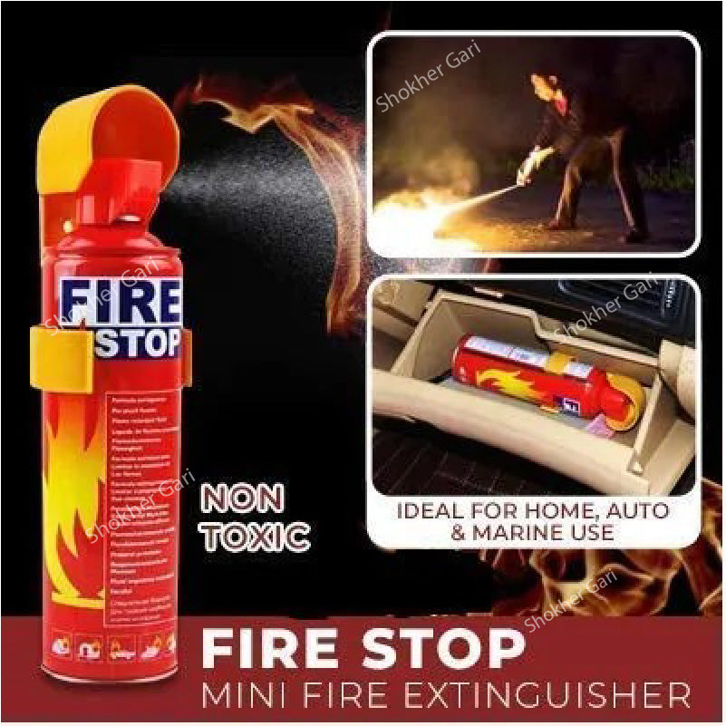 Car Fire Stop - Portable Fire Extinguisher 500ml &amp; 1000 ml image 5