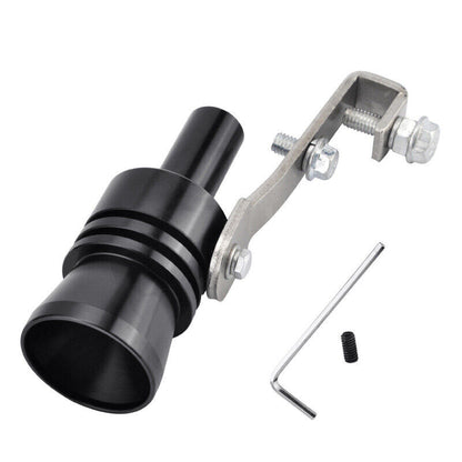 Universal Turbo Sound Exhaust Muffler Pipe Whistle - Black image