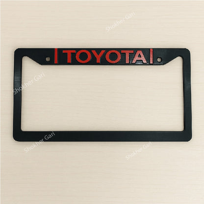 2 Pcs Number Plate Casing Plastic - Toyota Red image