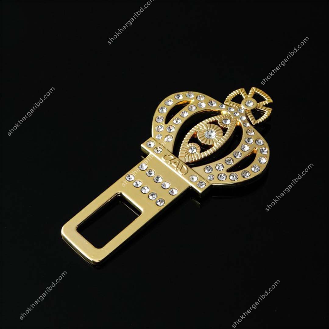 Premium Golden Stone Quality Car Seat Alarm cancel Buckle 2 pcs image 3