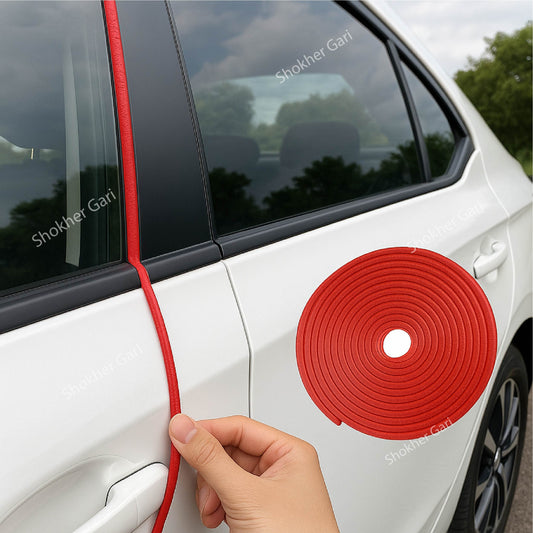 Car Door Guard Shield - Strong Anti-Scratch Door Edge Guard- 5 Colours Bumper Door Edge Protector for 4 Door 17 Feet / 5 Metre image 0