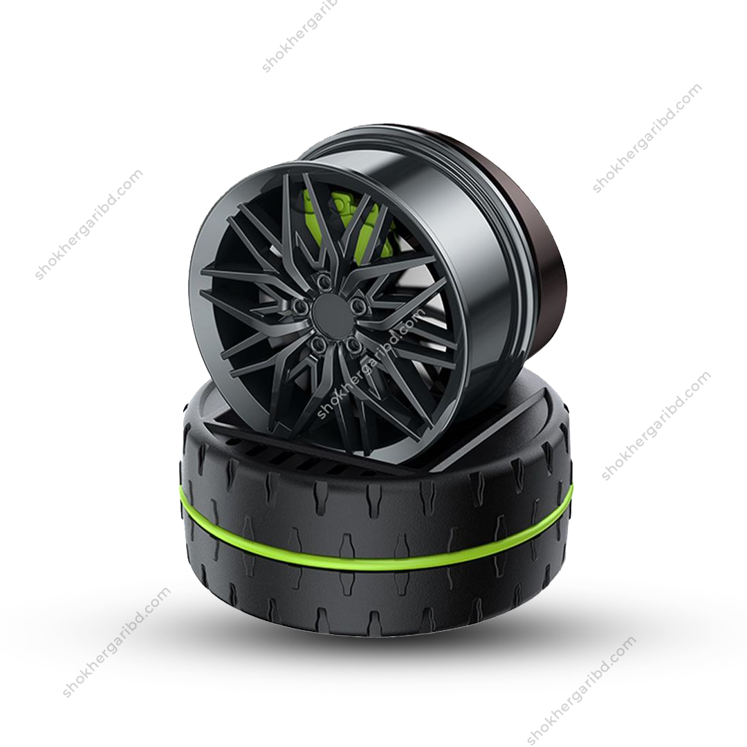 Wheel Hub Solar Rim Air Freshener - Green image