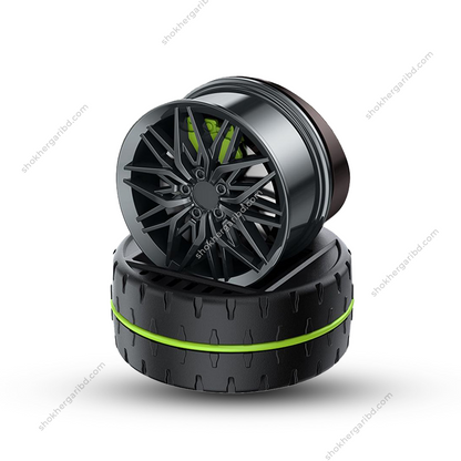 Wheel Hub Solar Rim Air Freshener - Green image