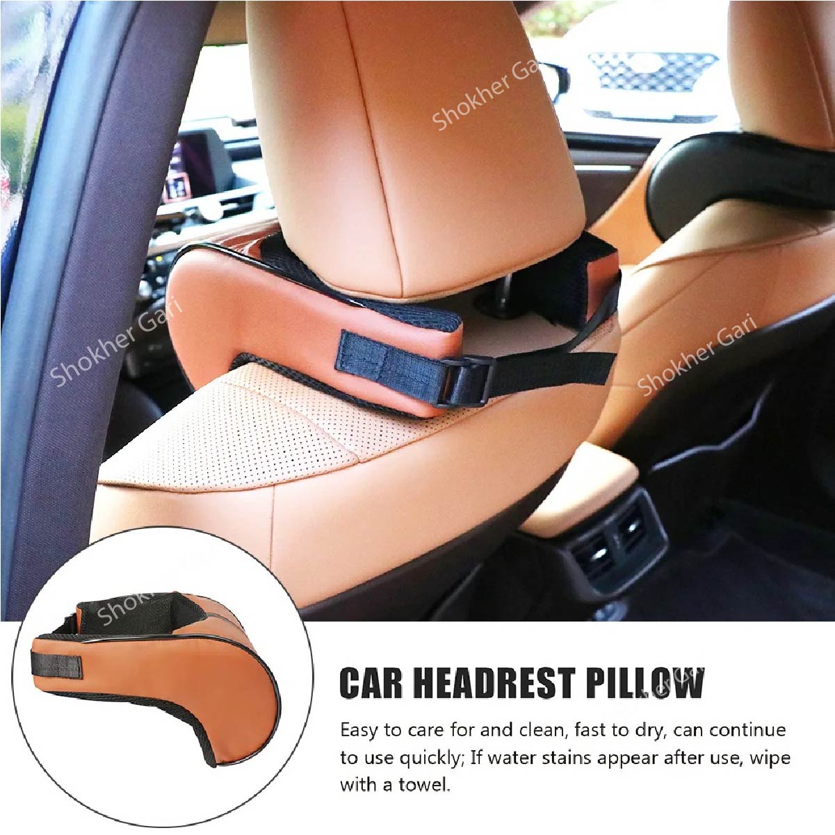Car U-Style Seat Headrest Travel Rest Neck Pillow image 12