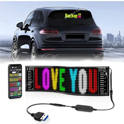 LED Car Sign Panel App &amp; Remote  Flexible  Display image 4