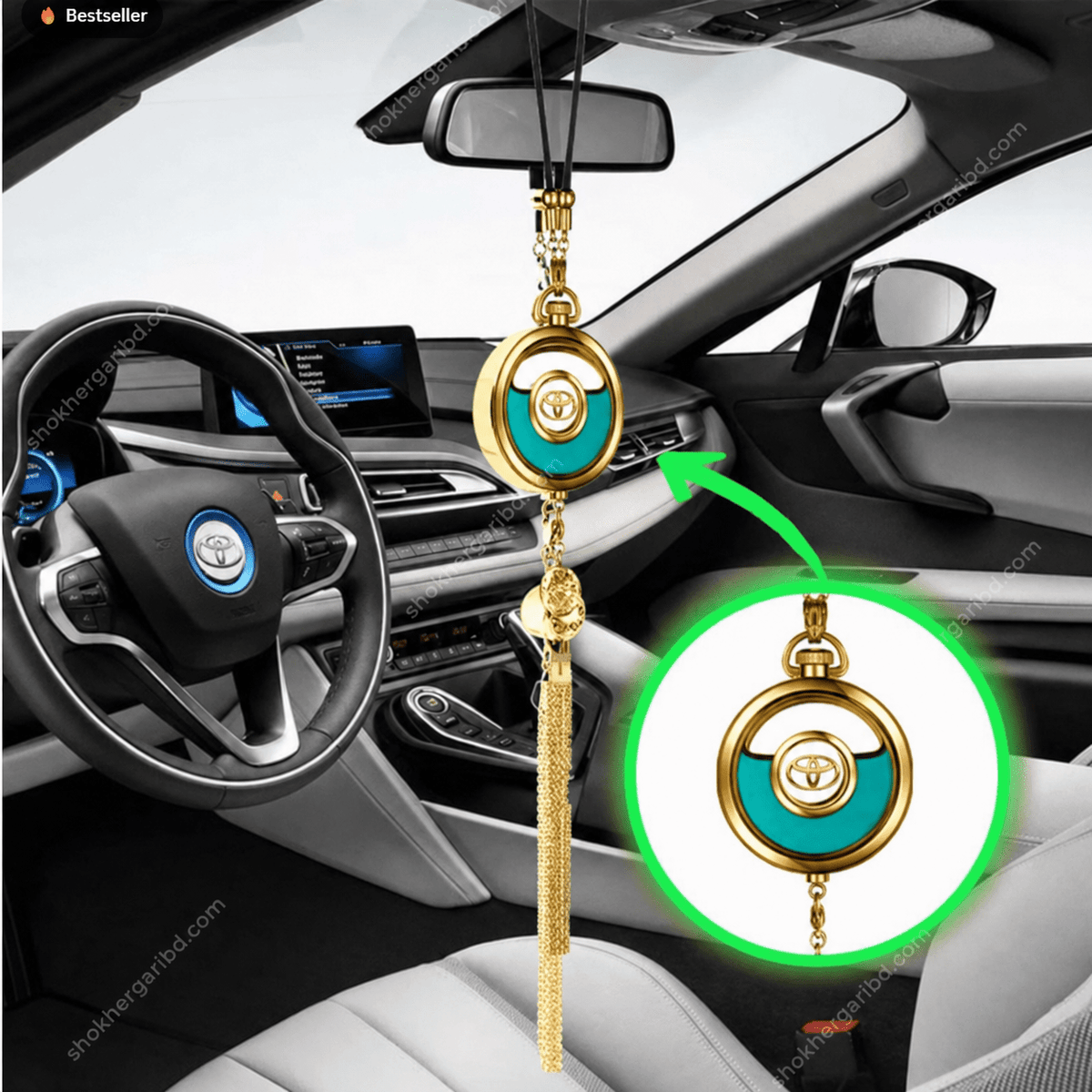 Car Premium Hanging Air Freshener With Toyota Logo
